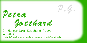 petra gotthard business card